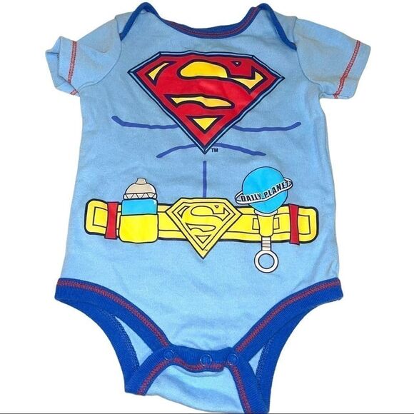 4/$25 - Superman S Blue Onesie‎ - Picture 1 of 4